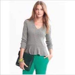 NWOT Banana Republic Cashmere Peplum